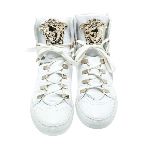 versace high tops white|high top Versace shoes.